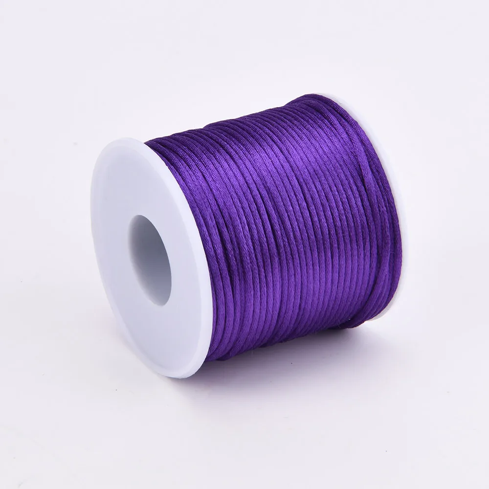 Fashion Chinese Knot Cord Decorative Colorful Polyester Nylon Bobby Tiny Cord