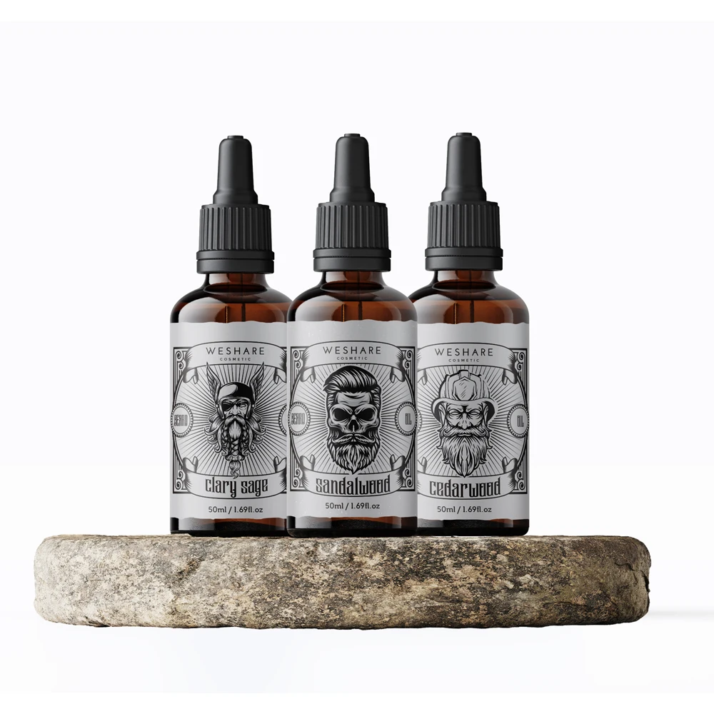 Wholesale Organic Beard Oil Growth Men Beard Butter Natural Softening Moisturizing Beard Balm Conditioner with Boxes Packaging