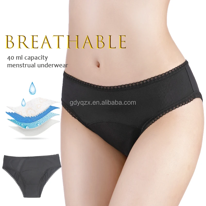 2022new wholesale Leak Proof women lady cotton menstrual 4 layers absorbent period panties underwear