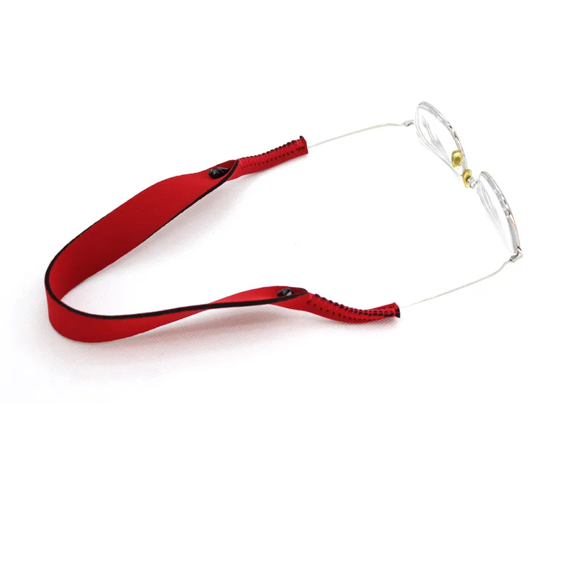 Wholesale Custom logo Adjustable elastic Neck strap Neoprene glasses strap swimming floating sunglasses strap