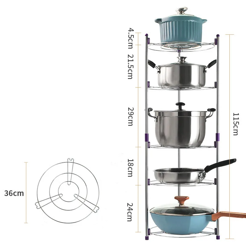 Pot rack pot and pan organizer storage rack kitchen hanging pot racks for kitchen