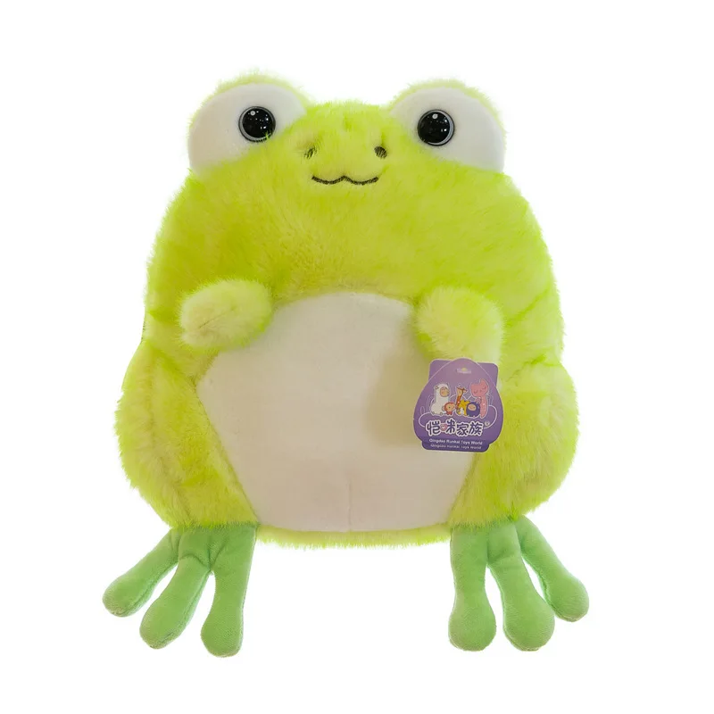 Cartoon Big Eyes Frog Plush Toys Stuffed Animals Frog Doll Soft Cute Common Pond Frog Stuffed Toys Gifts For Kids