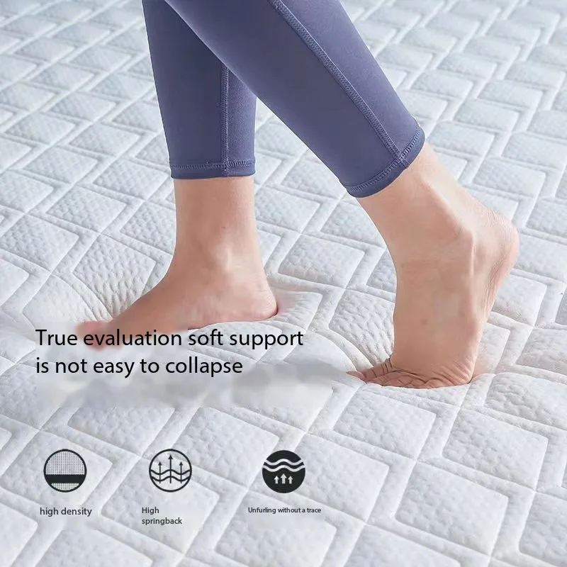 High quality Thai natural latex memory cotton breathable collapsible latex mattress for sleeping on the bed