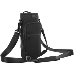 Custom Neoprene Bottle Carrier Adjustable Shoulder Strap Sports Insulated Water Bottle Holder Sling Bag for Hiking water bottle
