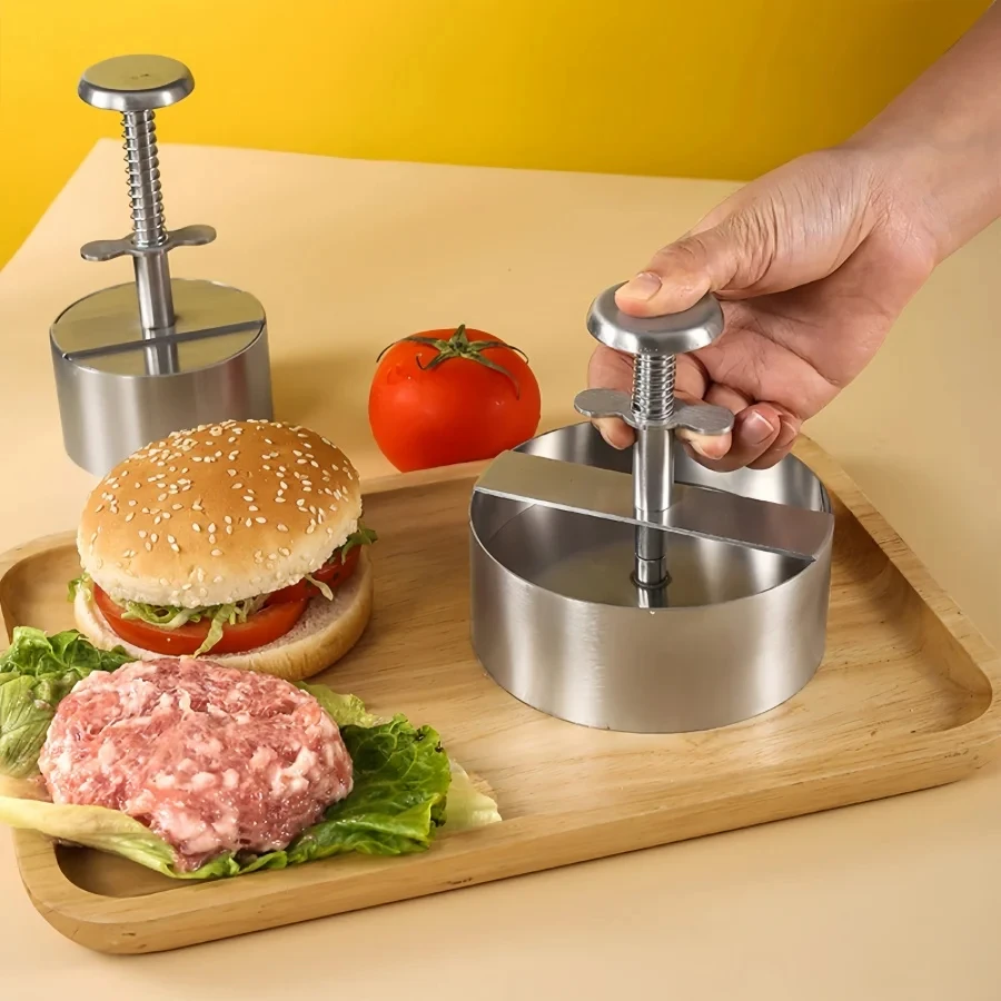11CM Hamburger Maker Press Chopped Steak Meat Smasher Cutlet Mold Croquettes Kitchen Cooking Tool Hamburgueria Diner Accessories