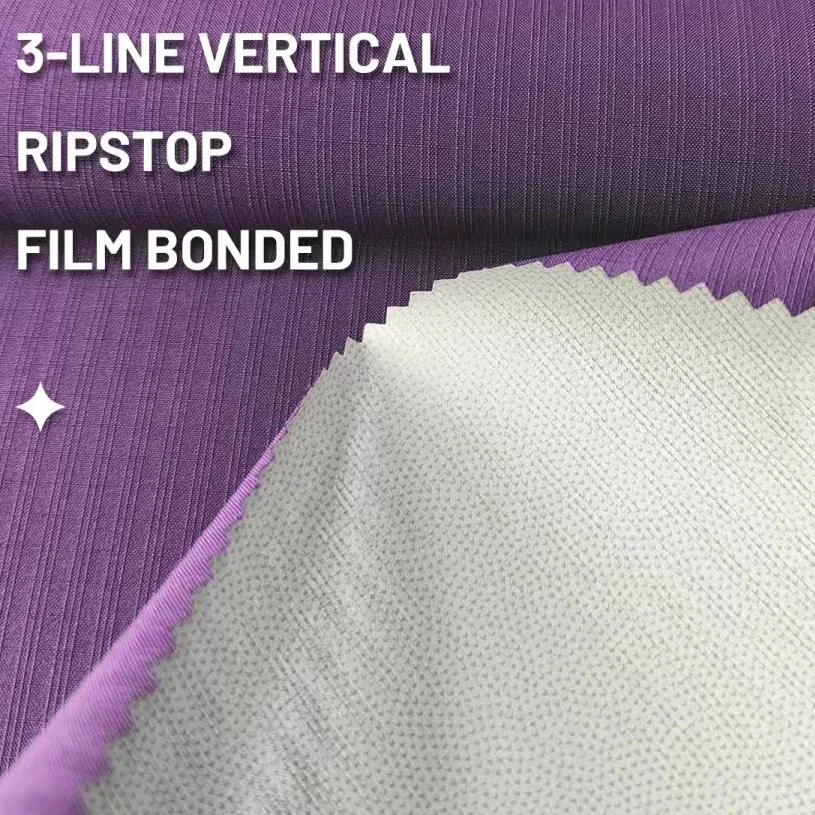 New TNF style Ripstop wear-resistant and waterproof 2L composite outdoor fabric for various light outdoor jackets and jackets