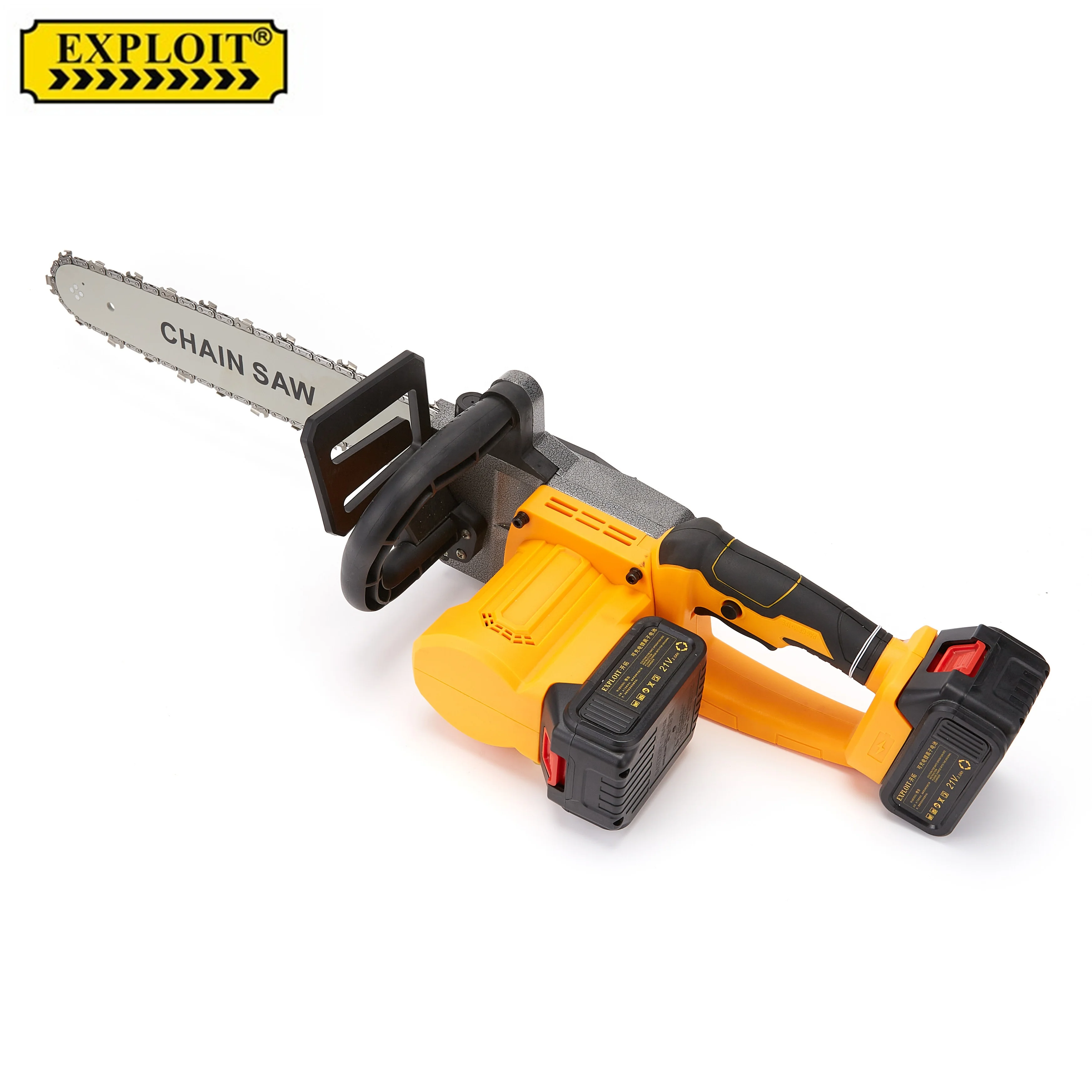 Электрическая цепная пила, профессиональный инструмент для заточки пилы, 21 в, с двойным литиевым аккумулятором, для подрезки живой изгороди