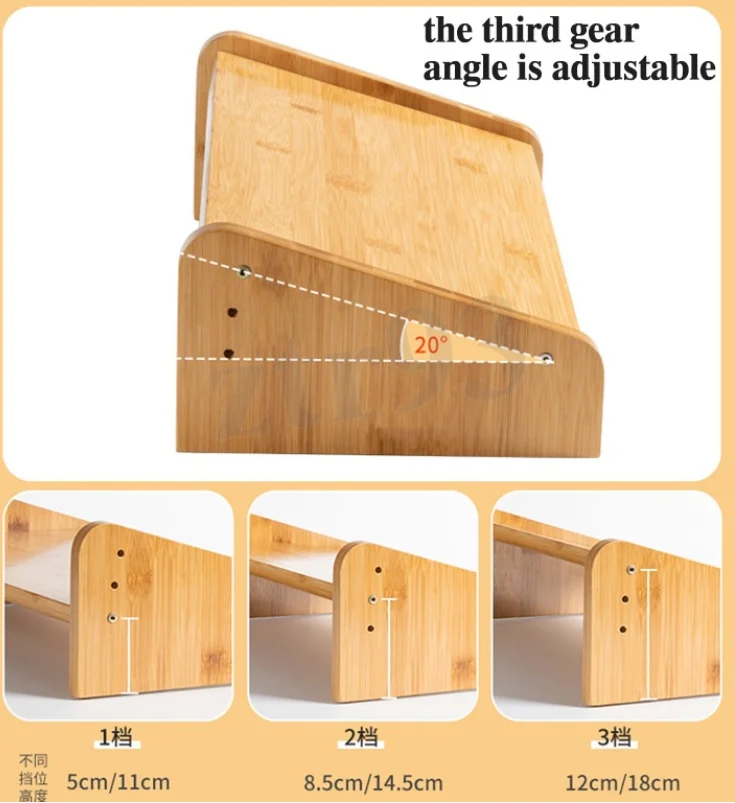 Foot Rest Stool Bamboo Office Footrest Stool Under The Desk Legs Footstool Handy Tool