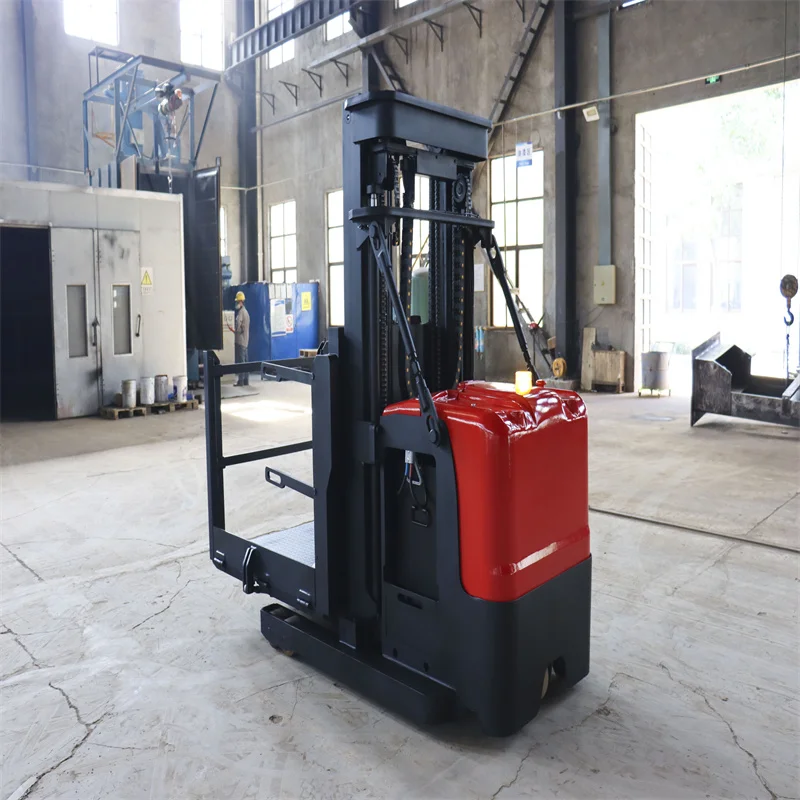 China manufacturer YJL AC motor 1ton 6m high level order picker man up electric stock picker with CE