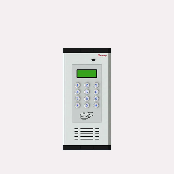 Digital system audio door phone wired audio door intercom system, can unlock by password or ID card
