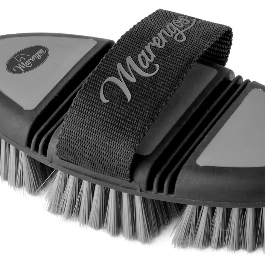 Plastic Flexible horse brush with PP bristles for horse daily care horse grooming kit