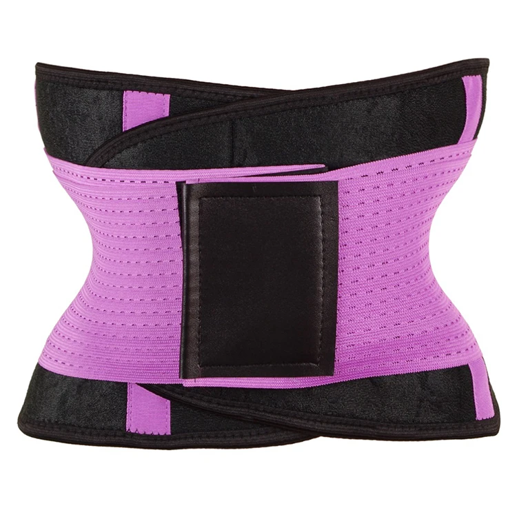 Exercise Bodybuilding Utility Neoprene Lumbar Purple Waist Support Waist Trimmer Trainer Belt