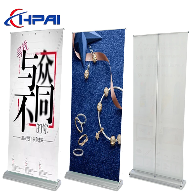 Easy Up And Folding Roll Up Horizontal Banner Stand economic Standard Up Banner