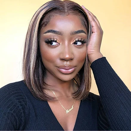 
 Парик из натуральных волос бразильский прямой парик Боб 13x4 парик из человеческих волос на сетке спереди парики для женщин цветные безклеевые  