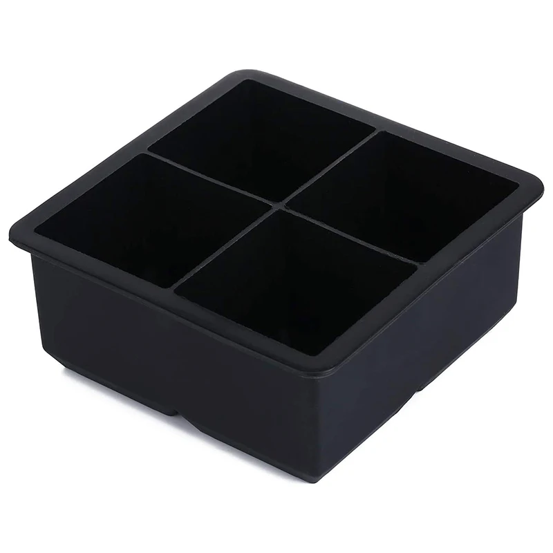 Portable Giant Mini Whiskey Food Grade Flexible Top Seller Silicone Round Honeycomb Bin With Lid Ball Ice Cube Tray