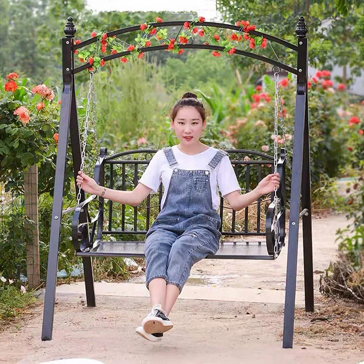 Wholesale outdoor courtyard swing leisure park rocking chair swing