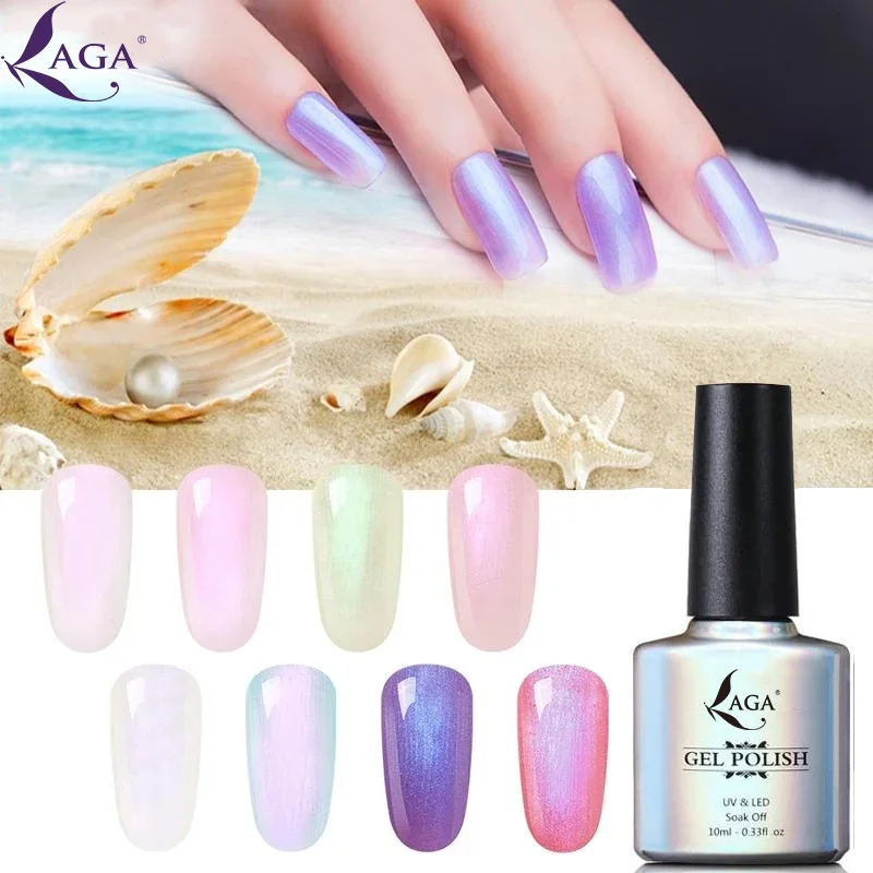 New Arrival UV Shell Gel Color oem Nail Polish Supplies Candy Colors Flashing Glitter Gel Polish