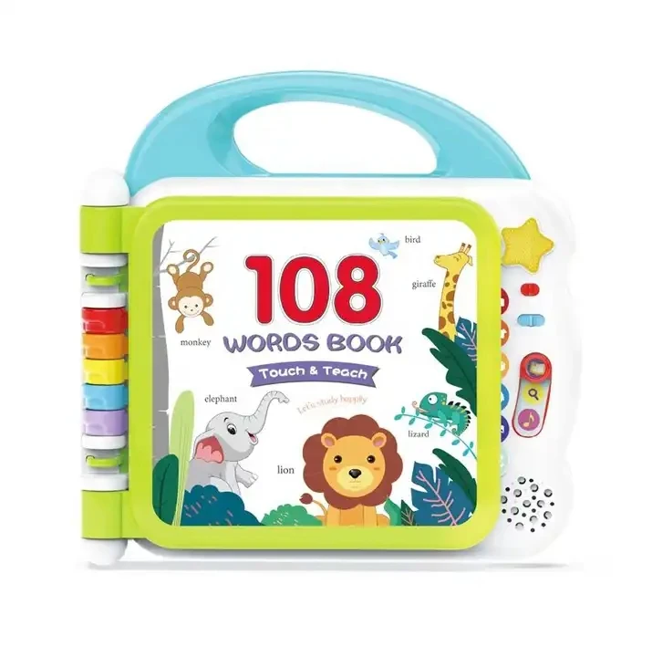 Electronic Touch Teach Reading Machine 108 Words Sound Reading Book Children Intelligent Learning Machine