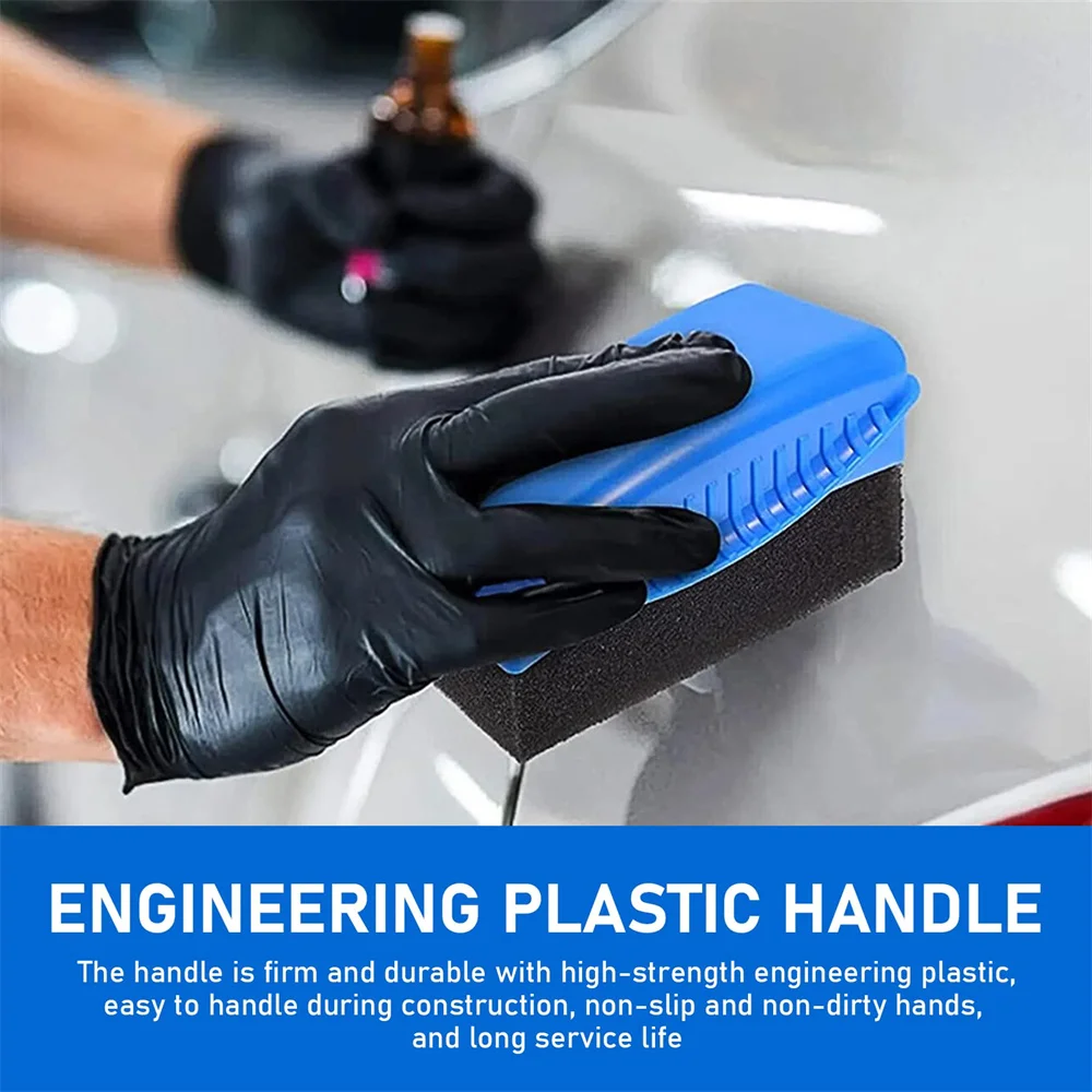 Wholesale Tire Gel Applicator Pads Tyre Cleaning Sponges Shining Polishing Dressing Car Tire Waxing Sponge