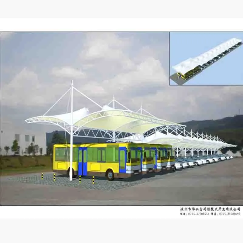 Shandong Bike Shed Landscape Membrane Structure Factory Shelter Landscape Membrane Structure Supplier
