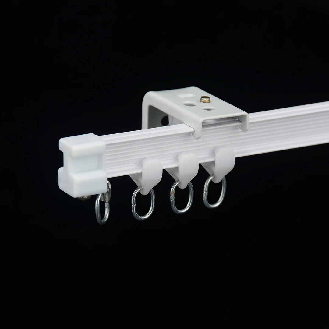 Bendable fold aluminum curtain rod rail hospital window ceiling top mount curtain track railway track hidden curtain rail
