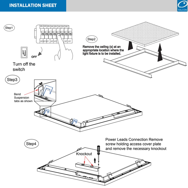 Hight Brightness Commercial Lighting Square 24w 36w 50w 2ft 4ft Acrylic Recessed Led Troffer