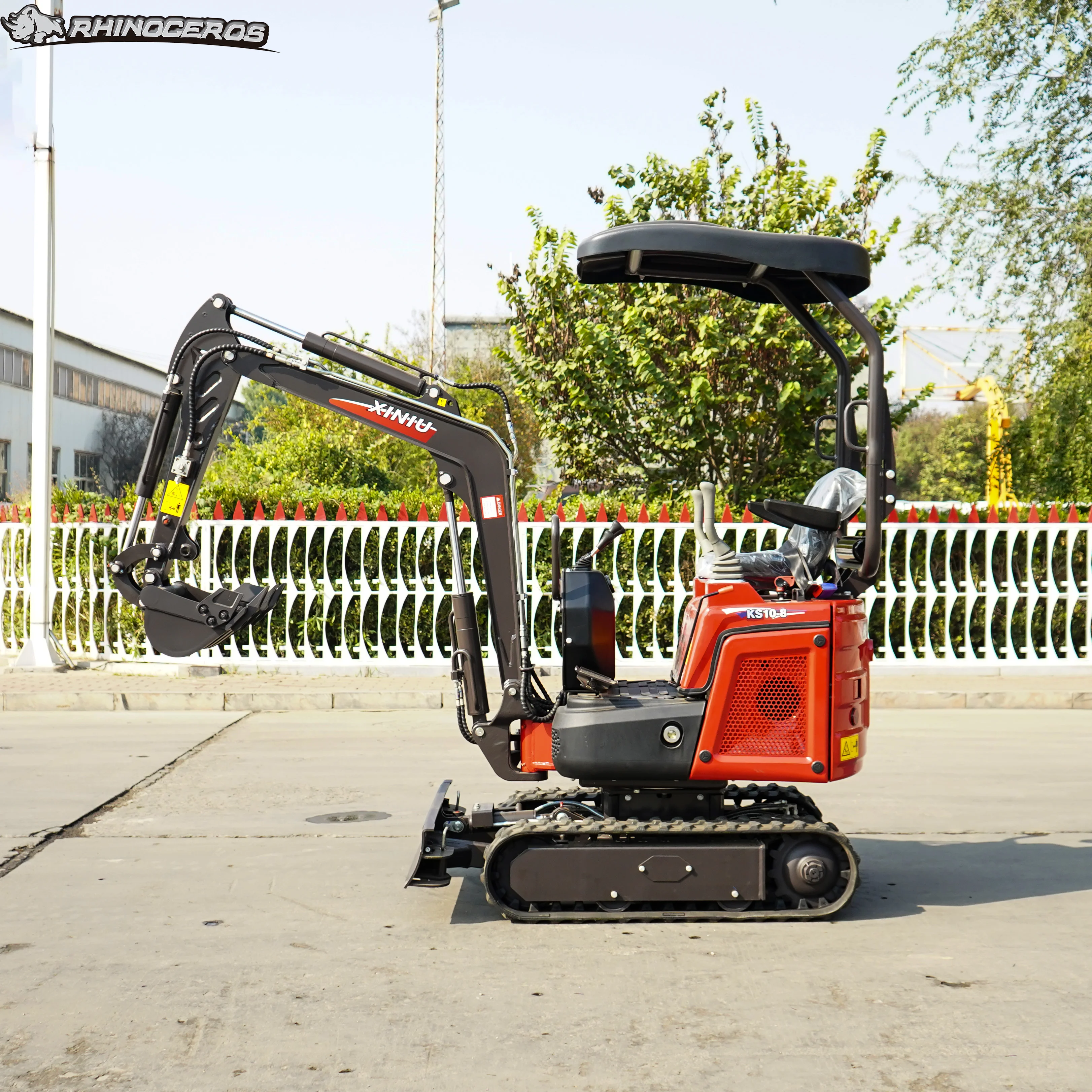 Rhoroceros XINIU KS10-8 1 0 т Недорогой Китайский мини-экскаватор маленький digger1ton 2 тонны для продажи гусеничный экскаватор