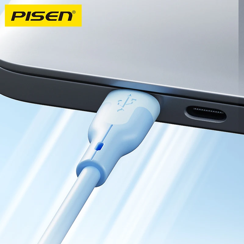 PISEN новый оптовый usb-кабель для освещения type-c tpe плетеный кабель быстрой зарядки передачи данных 3A и обычно