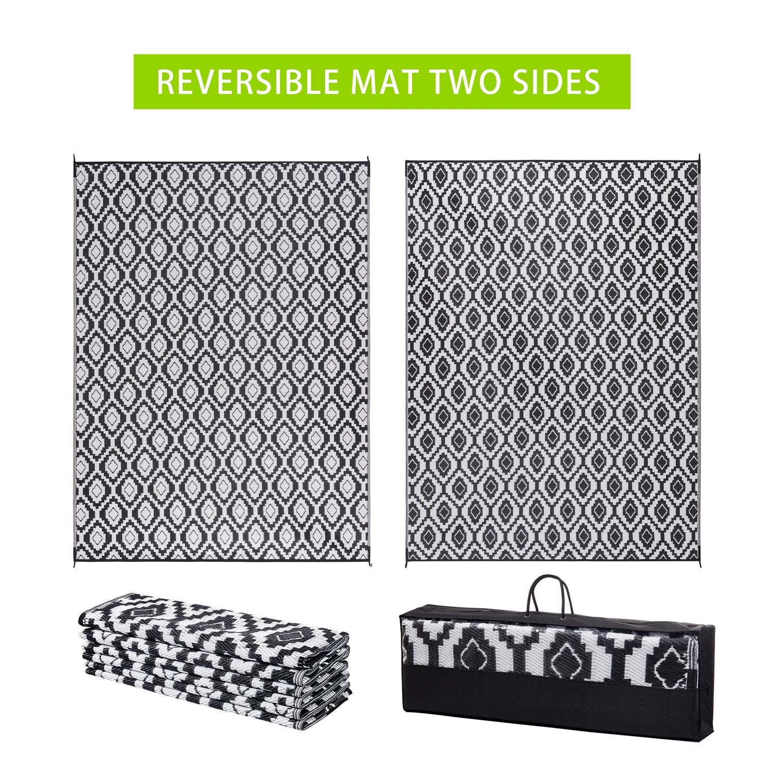 Manufacturers wholesale RV mat PP pipe double woven garden mat anti-aging moisture-proof custom garden lawn cushion mat