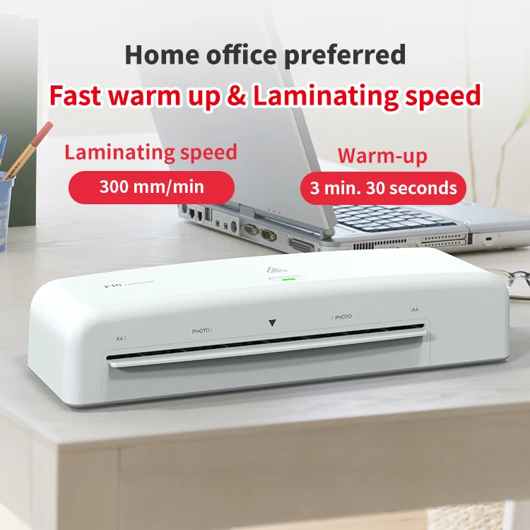 Hot A4 Desktop Laminator 2 Roll Laminating Machine 9 inch hot roll laminator