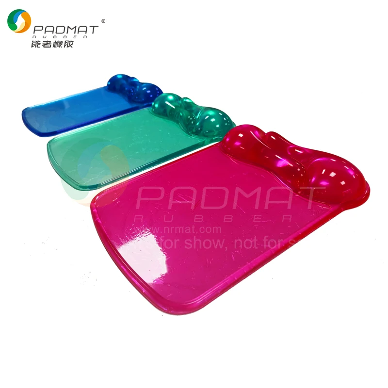 Translucence Ergonomic Mouse Pad Keyboard Pad Gel Hand Pillow Effectively Wrist Fatigue OEM Color