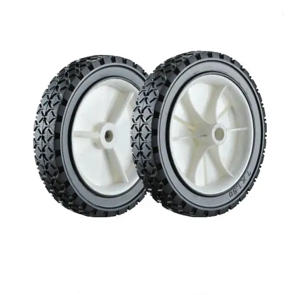 China factory 7 inch plastic wheel PVC lawn mower wheel