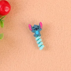 Cartoon Silicone flexible USB spiral cable protective jacket mobile phone de cable protector