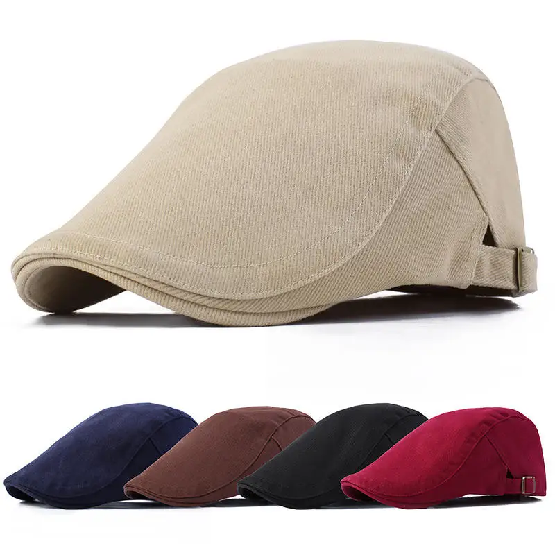Vintage Adjustable Flat Cap Coppola Casquette Mens Summer Gatsby Ivy Hat Beret Golf Driving Newsboy Hat