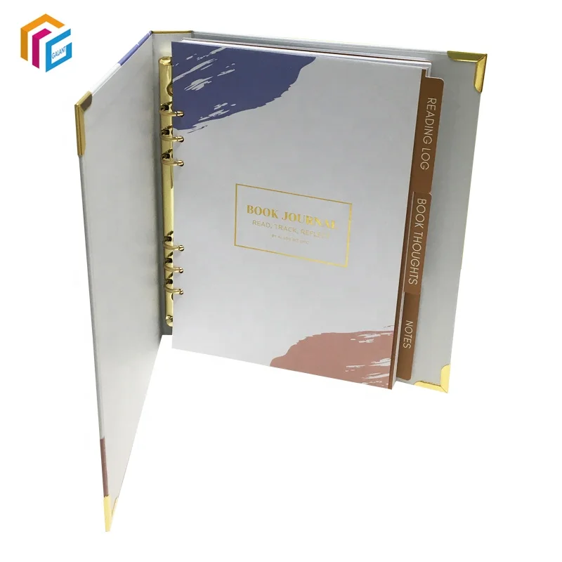 Recipe Binder Custom Printing Book Organizer Holder Full Page File Folder Recipe Book Binder