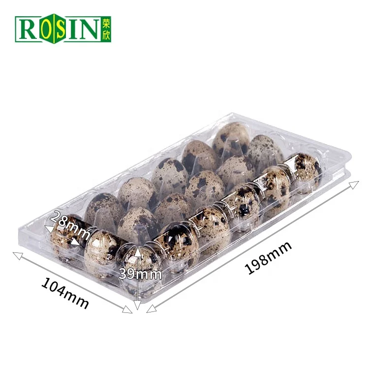 18 Holes Hinged Clamshell Disposable Clear Blister Plastic Quail Eggs Cartons Packaging Egg Trays Suppliers