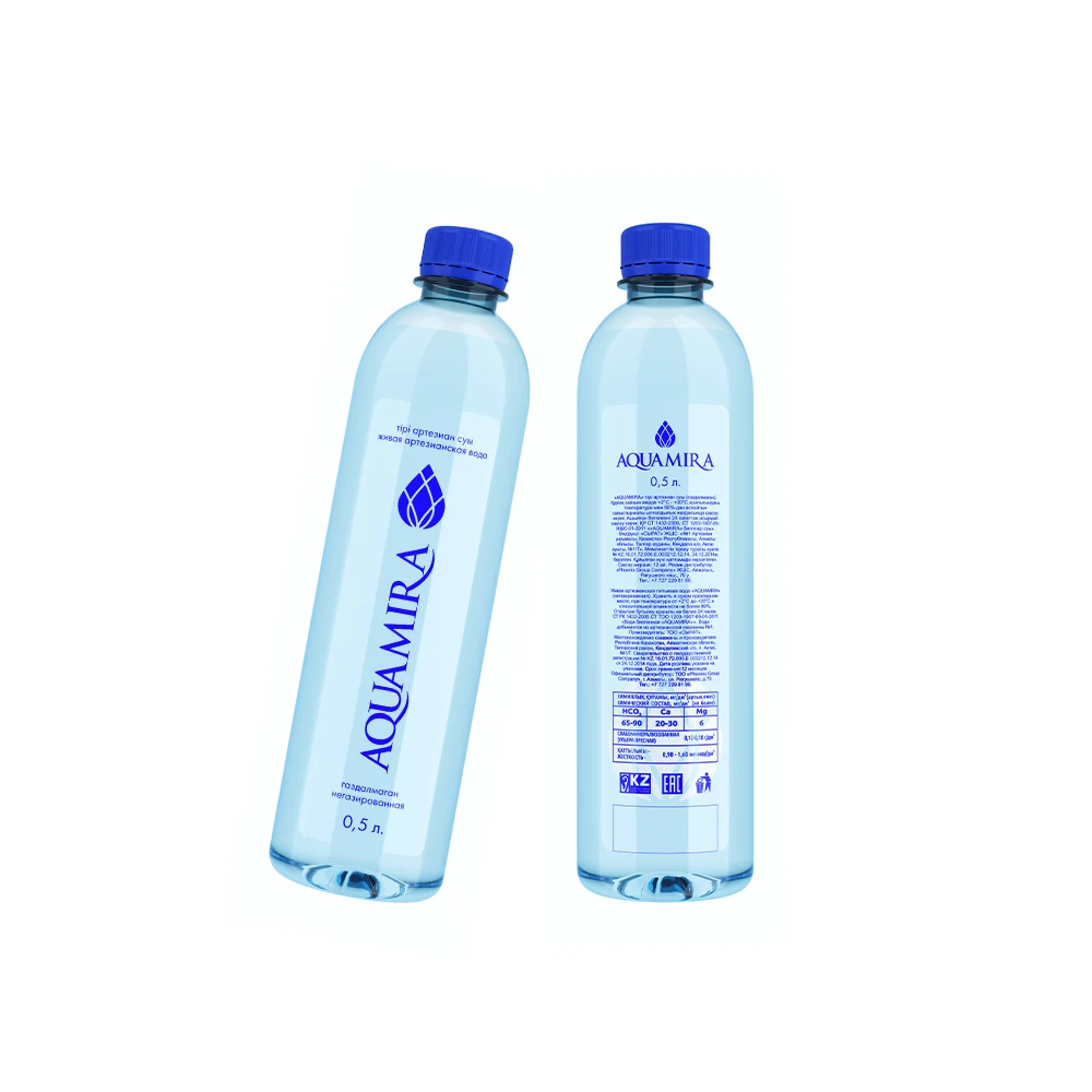 
Still 500ml Spring Water Bottled from Kazakhstan Country 