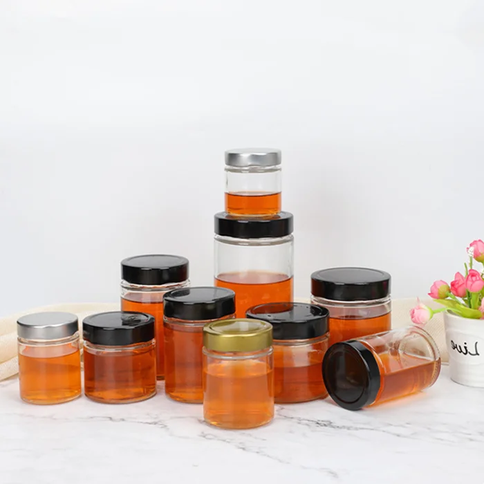clear round glass mason jam pickle jars