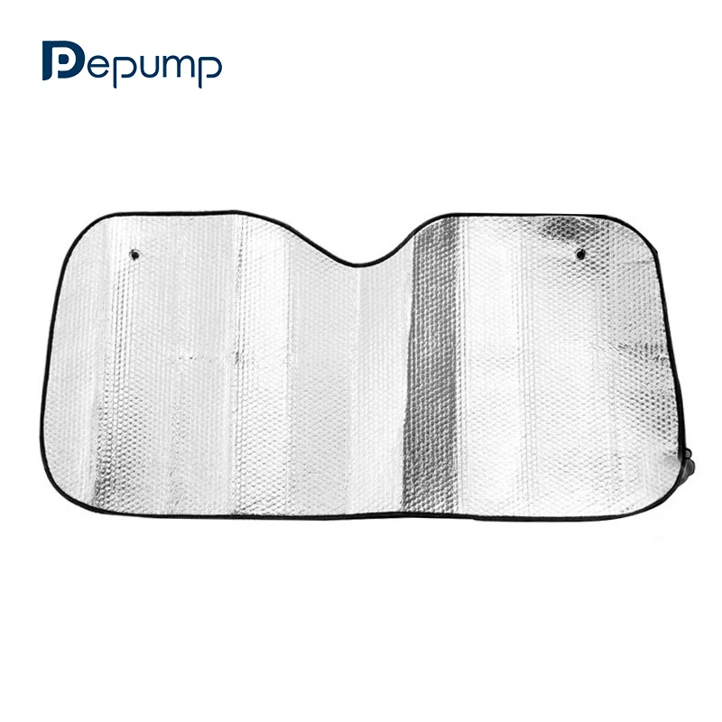 ZY-Q-008 лучший лобовое стекло один слой алюминиевой фольги пузыри Защита от солнца на заднее стекло автомобиля Солнцезащитная шторка для автомобиля с роликовым механизмом