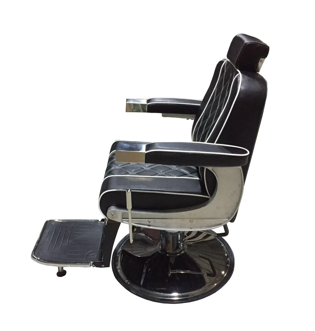 Factory Direct Sale Wholesale Classic Retro Barber Chair Barber Shop Special Stainless Steel Hydraulic Retro Salon Barber Chair