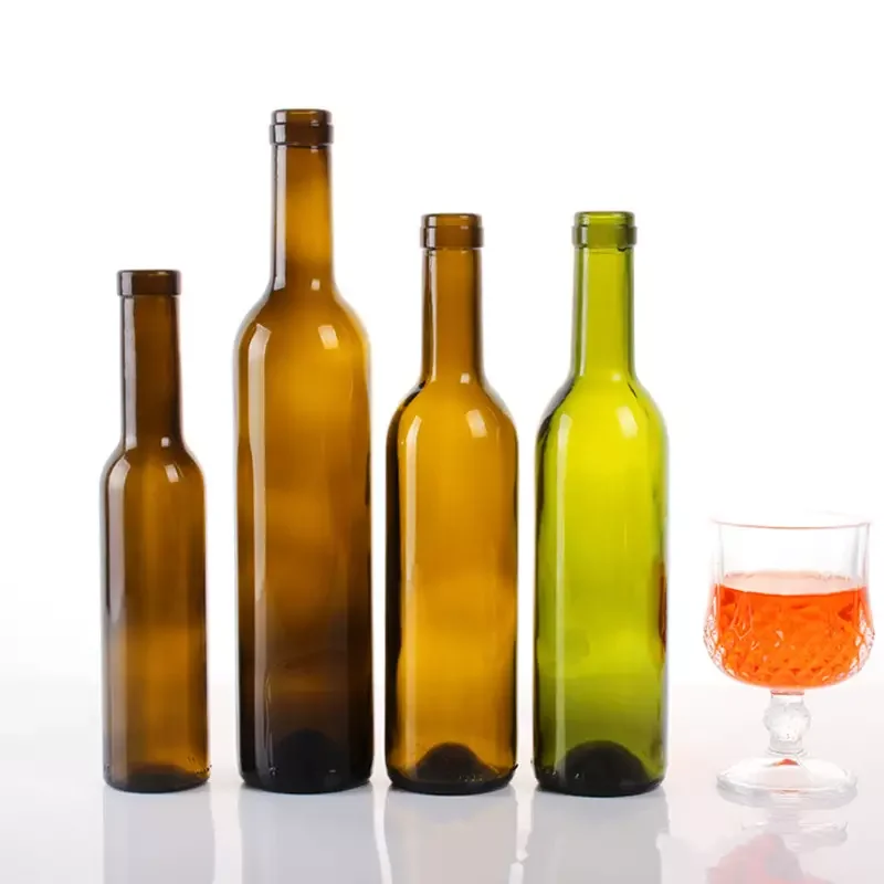 500ml champagne bottle 750 ml glass beer bottle green color glass bottle with deluxe packaging and cork