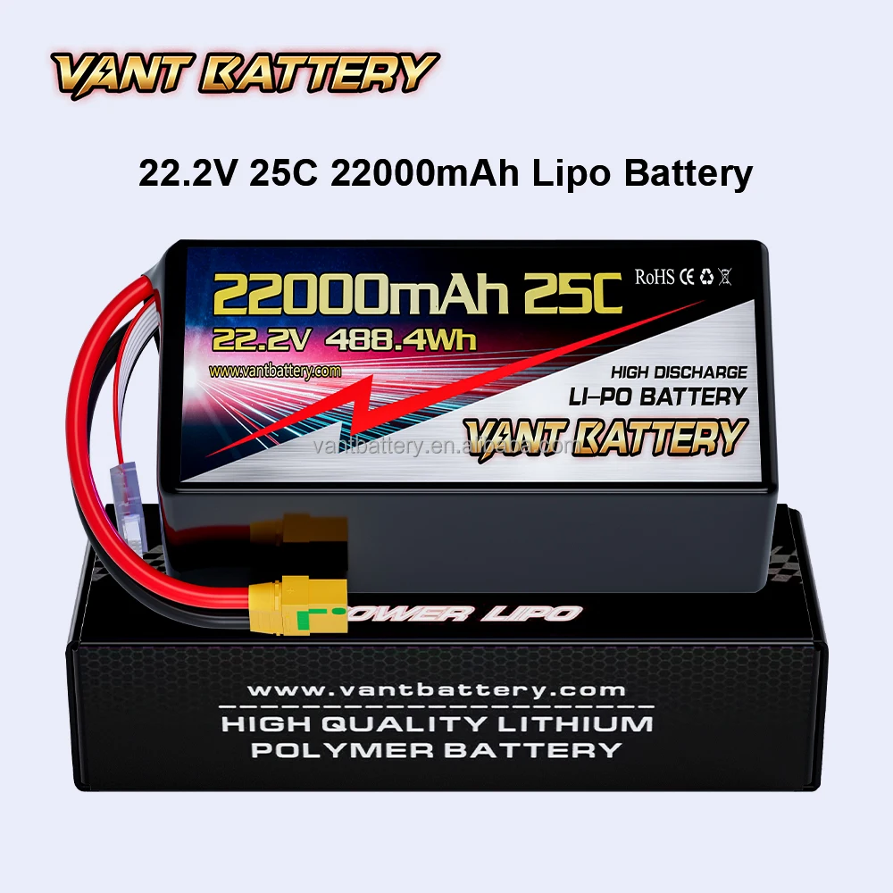 VANT FPV Drone Battery 22000mAh 22.2V 25C 6S Lipo Battery Pack  for Multi-Rotor DJI Tarot 550 680 Quad HEX DJI S800 S1000