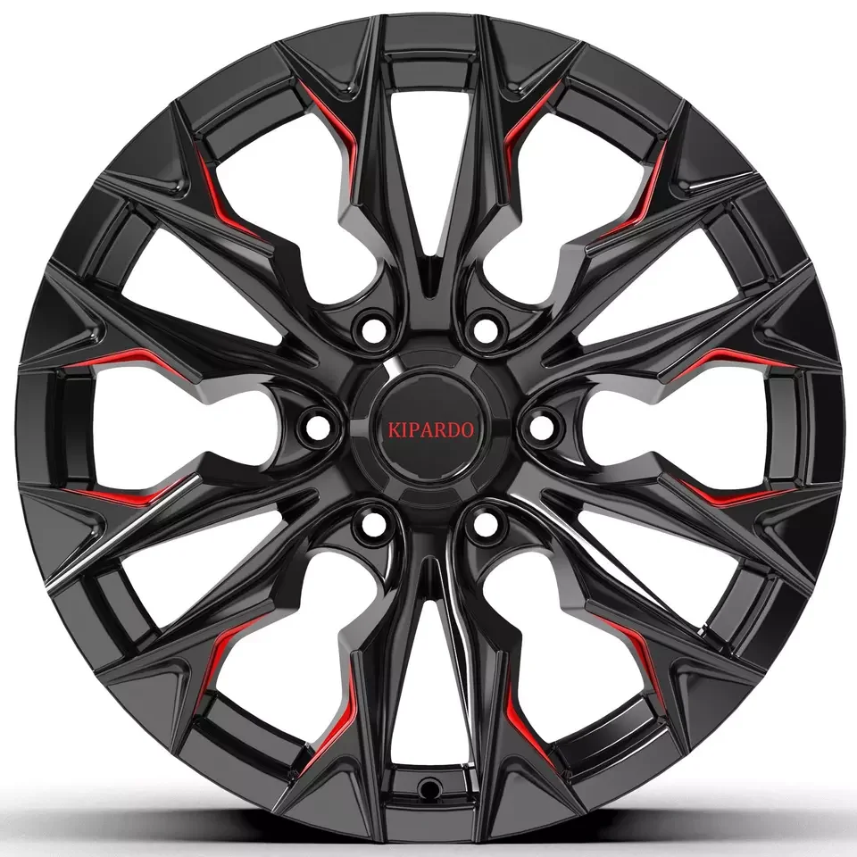 Kipardo new design 17x9 5X127 6x114.3 offset -12 to 0 6x139.7 17inch offroad wheels