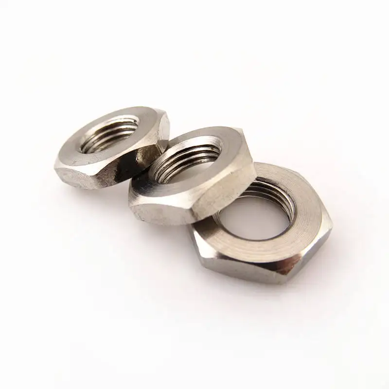 Gb6172.1 Din439,Ansi/Asme B18.2.2 Jis B11/1-93 Zinc or Stainless Steel Hex Thin Nut