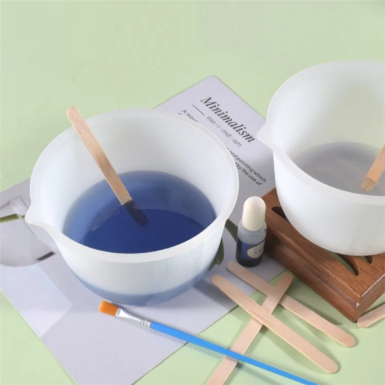 Y4608 New design 20 oz Large 600 ml Silicone Measuring Cups Resin Mixing & Pouring Cups