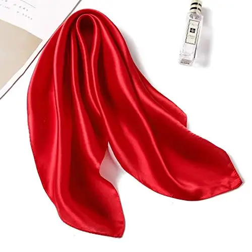 100% mulberry Silk Square Solid Color All Silk Scarf pure silk headscarf