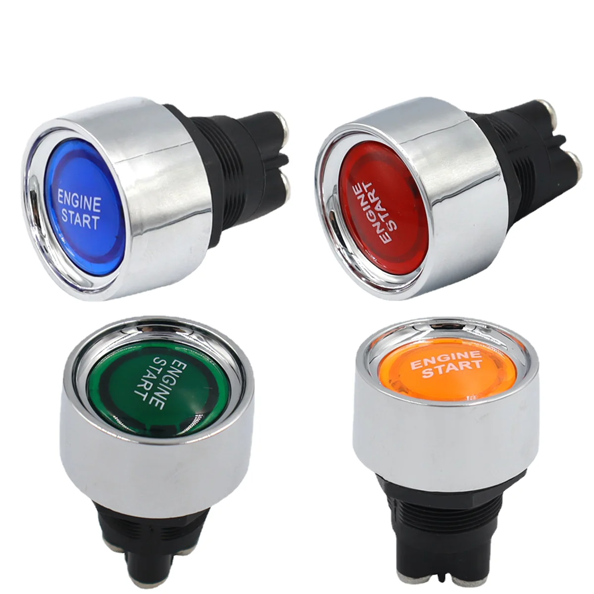 50A Multi-Functional Start Push Button Switch Vehicle Car Engine Ignition 12V 24V Momentary
