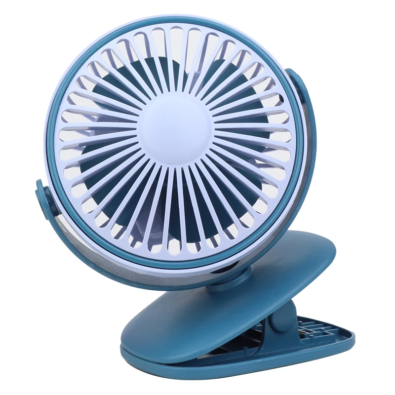 Small Rechargeable Battery Fans 360 Degree Oscillating Electric Fan Usb Charger Portable Clip On Desk Mini Fan