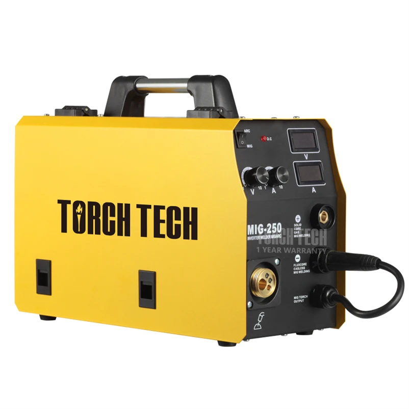 250 amperes 3 in 1 igbt multi process mashin mag aparelho maquina de solda 3em1 flux core gasless mig welding machine