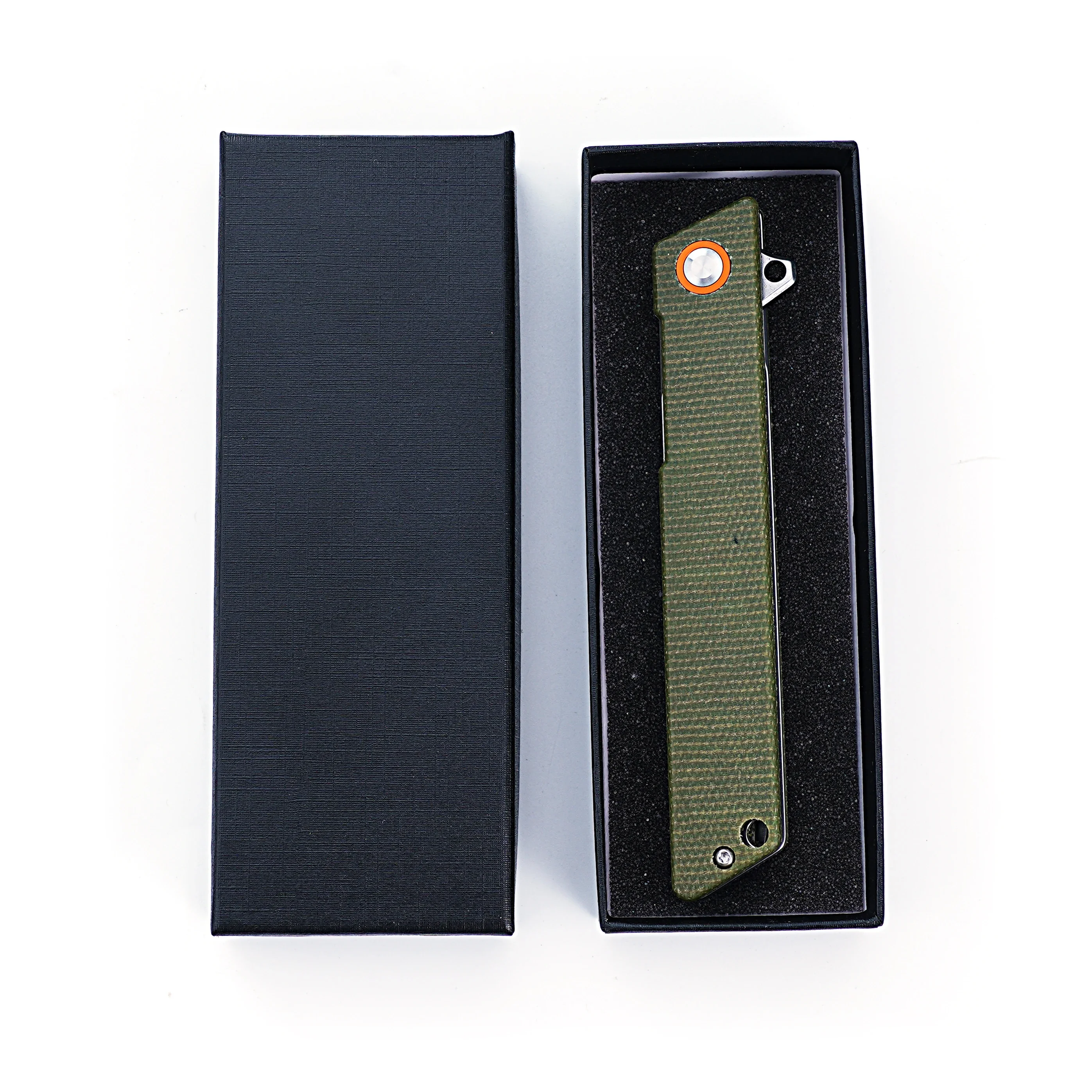 Wholesale  D2 Steel Micarta Handle Outdoor Camping Knife Small Edc Self Defense Folding Pocket Knife